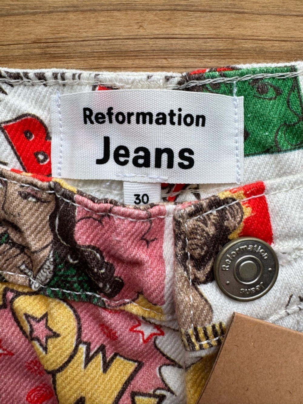 NWT Reformation Comic Jeans 30 - Picture 6 of 15